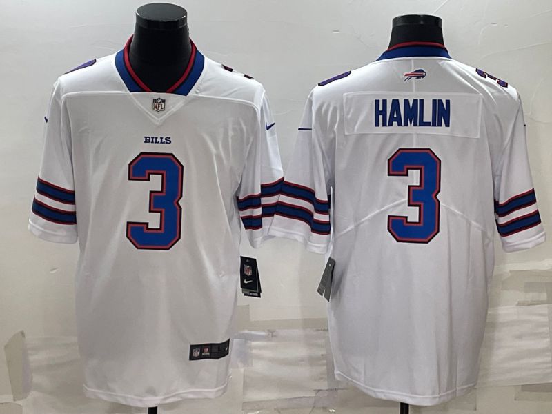 Men Buffalo Bills #3 Hamlin White 2022 Nike Limited Vapor Untouchable NFL Jersey